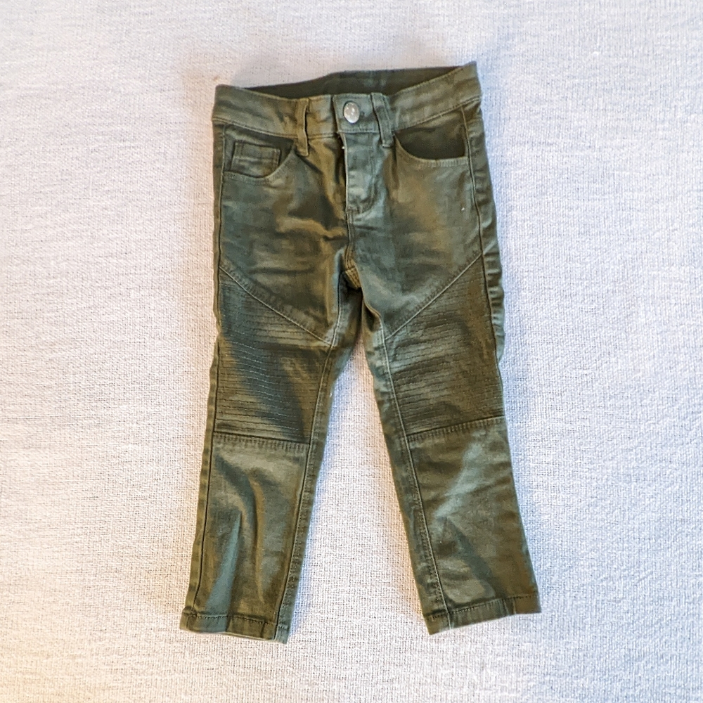 Koala Kids Toddler Girls Adjustable Pants - Green, 2T